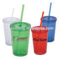 16oz Plastic Double Wall Tumbler